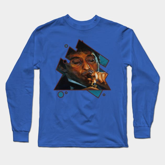 Tony Montana Long Sleeve T-Shirt by Ilustradamus